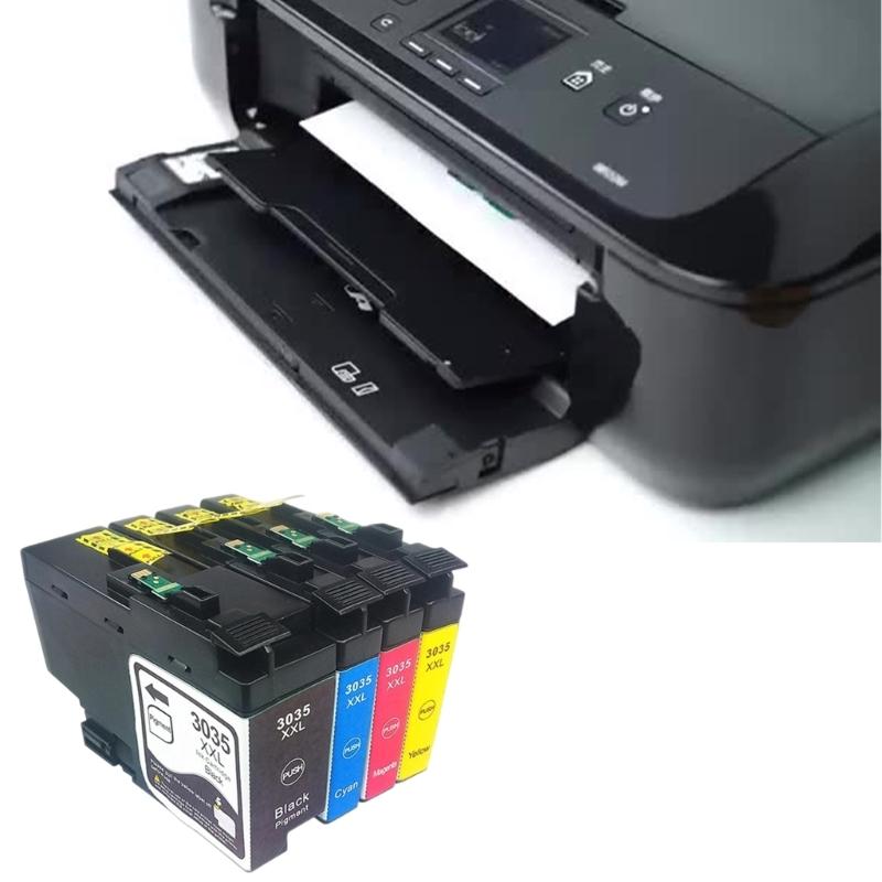 Pack Replacement Ink Cartridges Leak Proof Seal ABS Material Printer Supplies