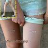Весенне-летние женские сверкающие перламутровые колготки телесного цвета с узором в виде звезд
