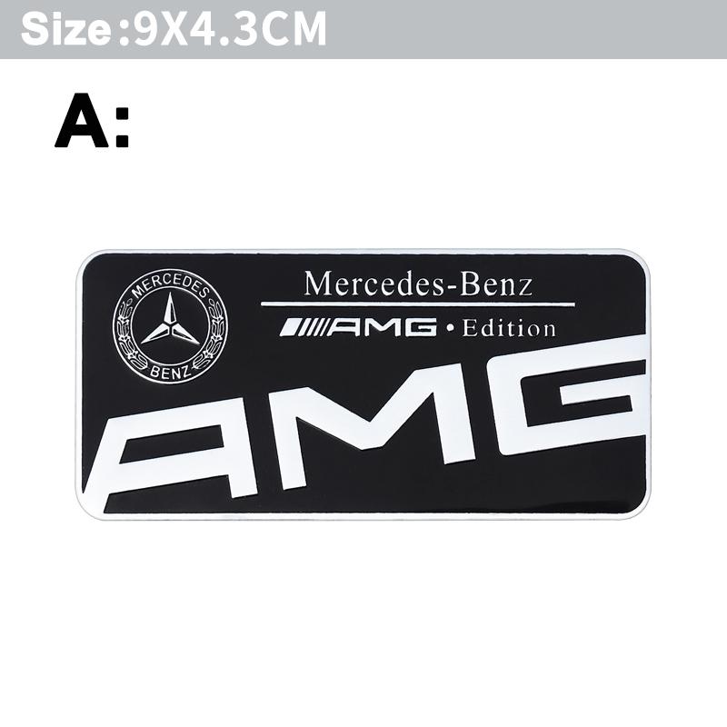 DAR4 1Pc Aluminum Alloy Car Styling Badge Sticker For Mercedes Benz AMG Carlsson W108 W124 W126 W140 W168 W169 W176 W177 W203