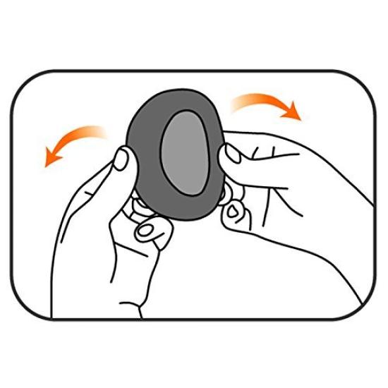 Earlux Бескаркасные Белые [Официально Импортированные] Наушники, Кролик, S-M, TYESR-WH-04