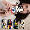 Геометрический арт-чехол в стиле Баухаус для iPhone 17 Air 16 15 14 13 12 11 Pro Max Plus Жесткий пластиковый чехол PC+TPU