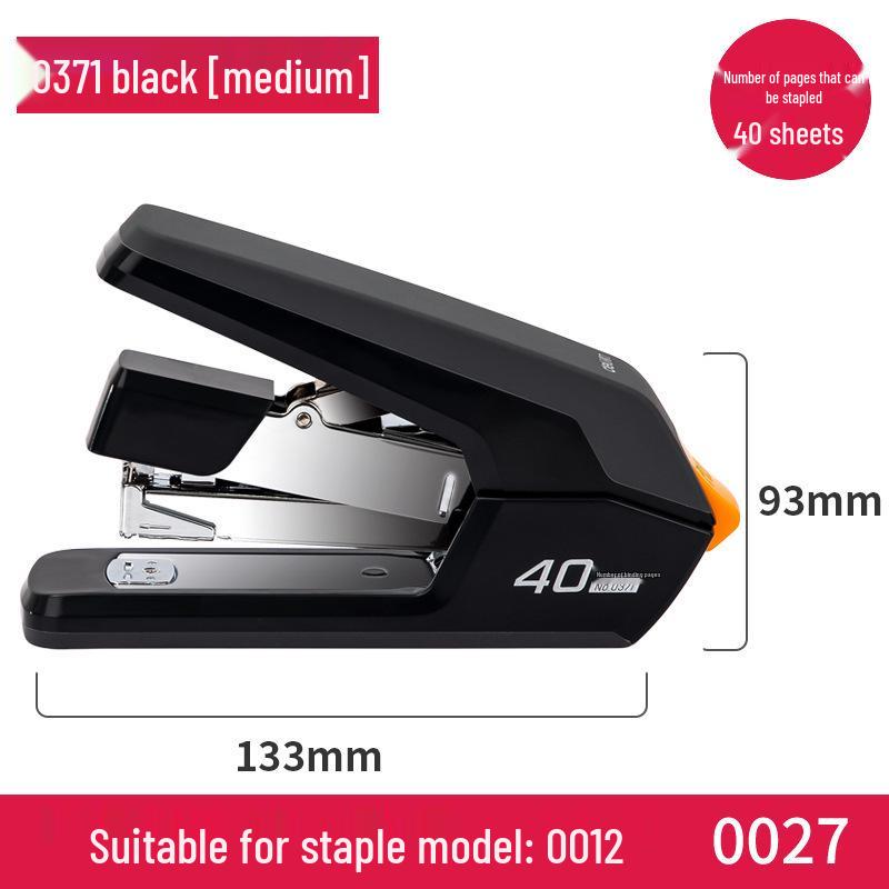 Deli Stationery Student & Office Labor-Saving Stapler, Large & Medium Sizes, Thickened Design