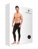Men' Black Cotton Long Johns Warm Comfortable Winter Leggings Moraj -