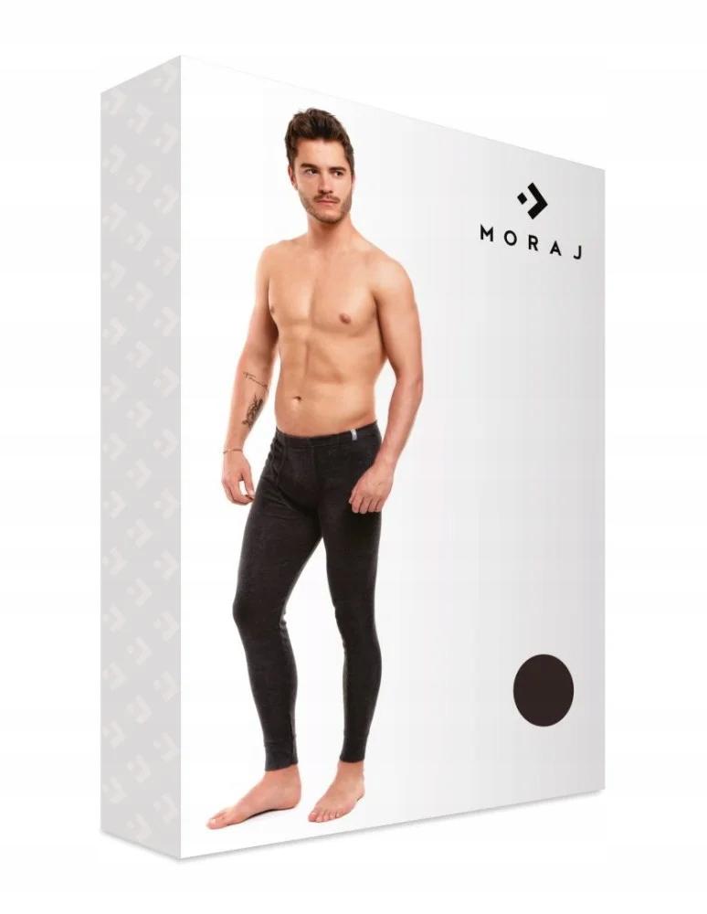 Men' Black Cotton Long Johns Warm Comfortable Winter Leggings Moraj -