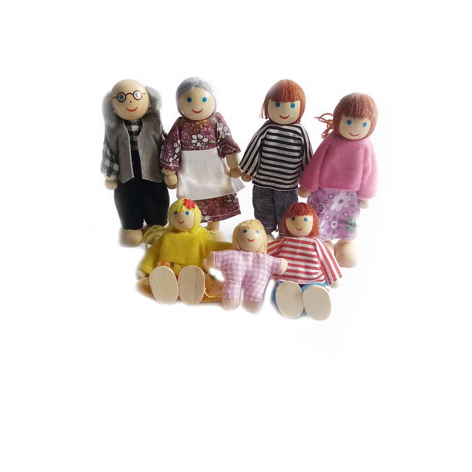 Кукольный семейный кукольный домик для детей, подарок, деревянный