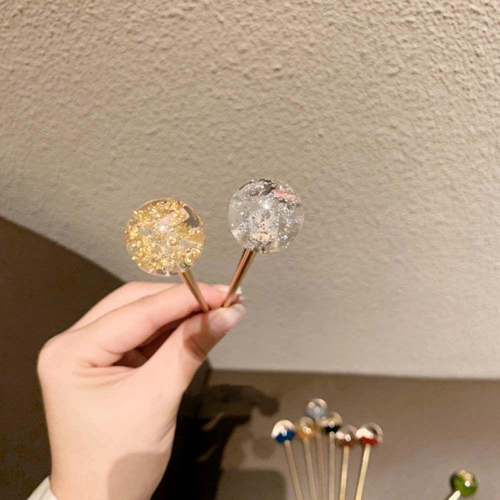 Gifts Vintage Japan Women Gold Foil Starry Sky Hair Accessories Hair Stick Hair Clasp Hairpin