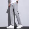 Breathable Comfortable Ice Silk Trousers Men's Super Thin Ice Feeling Straight Trousers Silky Smooth Ultra-thin Quick-drying Sweatpants