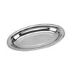 Desirable Stainless Steel Large Oval Serving Plate, Thick, Perfect for Stir-fried Vegetables, Napolitan Pasta, Pasta, Hamburgers, and Yakisoba,