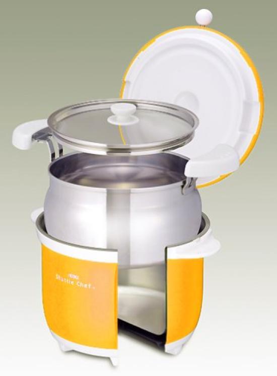 Термос-кастрюля с вакуумной изоляцией Shuttle Chef 3,0 л Тыква KBA-3001 PUM