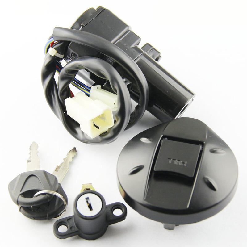 Motorcycle Ignition Switch Kit Assembly Fuel Gas Cap Tank Cover With 2 Keys For Yamaha XT660 XT660R XT660X 2004 2005 - 2011/2014