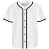 Black White Baseball Jersey Classic Men's Short Sleeve Fashion Clothing Streetwear Unisex Summer Button Up Loose Casual Shirt