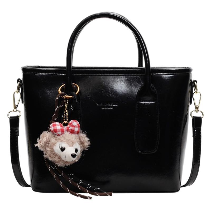 This Year, the Popular Small Bag Ladies 2025 New Brown Fashion Handbag Versatile Messenger Bag Bucket Bag