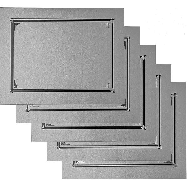 Ограниченные бумаги (TM). Папка для сертификатов, Обложка, 9,5 x 12,3/4 дюйма в сложенном виде, с высеченными углами, Предназначена для документов формата Letter 8,5" x 11", 8" x 10",