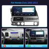 12.3" For Honda Civic 2005-2012 Car Radio Navigation Wireless BT CarPlay Android Multimedia 4G GPS Touch Head Unit Screen Stereo