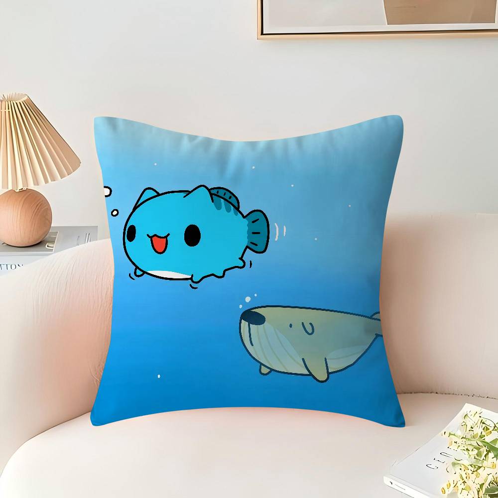 B-Bugcat Capoo Стич Подушка-наволочка Счастливый Дракон Чехол на подушку для дивана Украшение для дома и комнаты Детский подарок