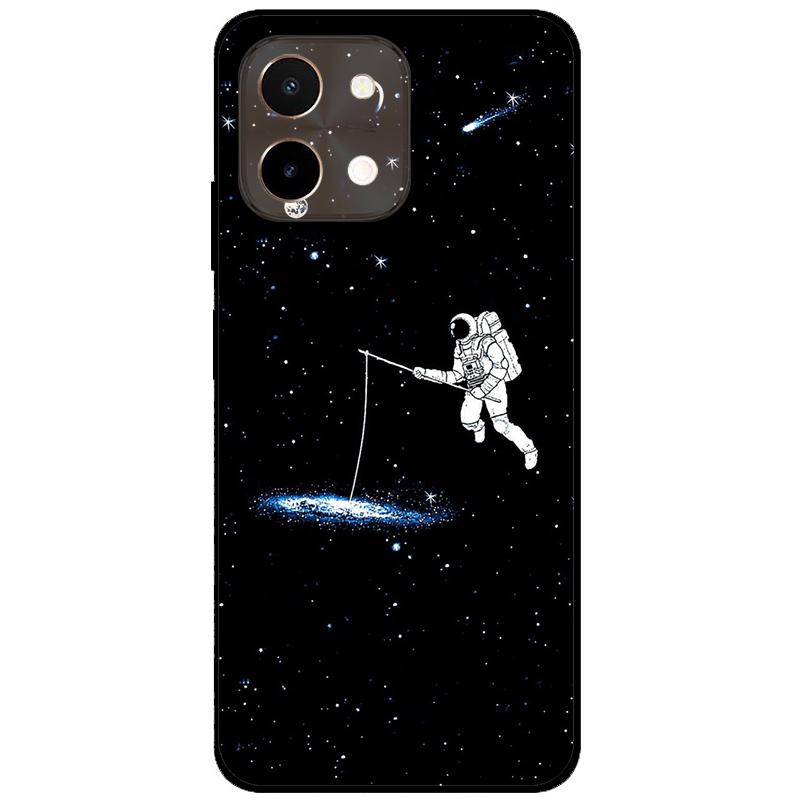 Чехол для Vivo Y28 4G 6.68'' Черный ТПУ Силикон Мультяшная Защитная Крышка для VivoY28 Y 28 4G Ударопрочный Capa Волк Животные Мягкий Чехол