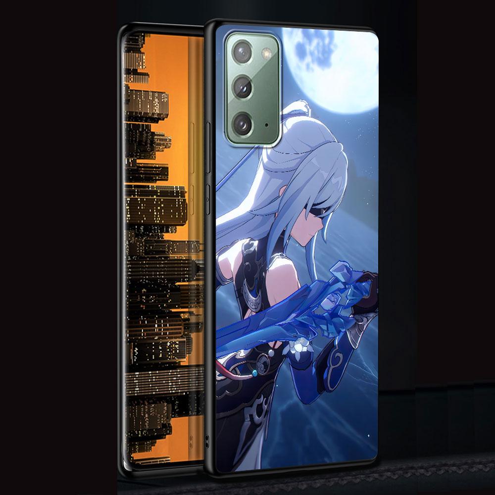 Чехол Jing Liu Honkai Star Rail для Samsung Galaxy Note 10 Plus 20 Ultra 9 8, чехол из ТПУ для телефона, черный мягкий корпус, Funda Capa