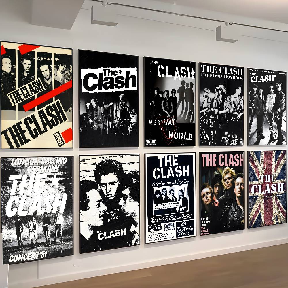 Clash The Band Аниме Постеры Наклейка на Белой Бумаге DIY Комната Бар Кафе Кавайная Декор Комнаты
