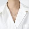 Opal Rose Pendant Collarbone Chain, Wind Niche Design High-End Chalcedony Tulip Necklace