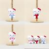 Adorable Plush Cat Keychain Soft Doll Accessory Cute Cat Bag Charm 12cm