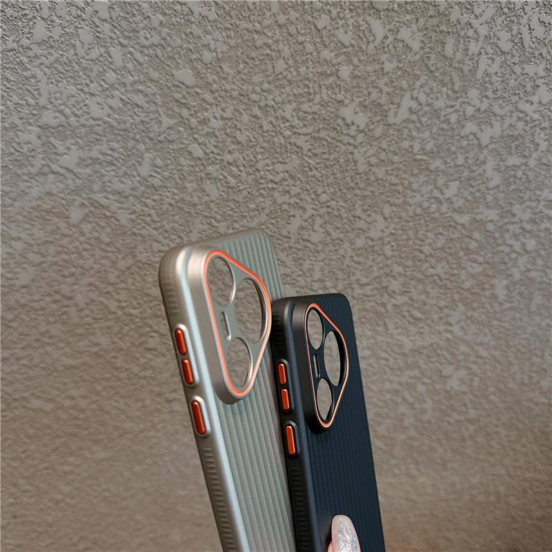 Для Huawei Pura 70 Pro Plus Ultra рифленое зернистое покрытие металлическая краска анти отпечатки пальцев ПК ударопрочный противоскользящий чехол-накладка