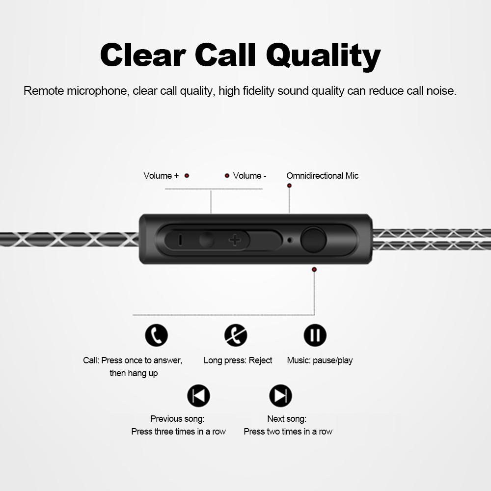 FONGE S760 Wired In-ear Waterproof Earphones Ear Hook Earbuds Stereo Super Bass Headphones Sport Headset with Mic