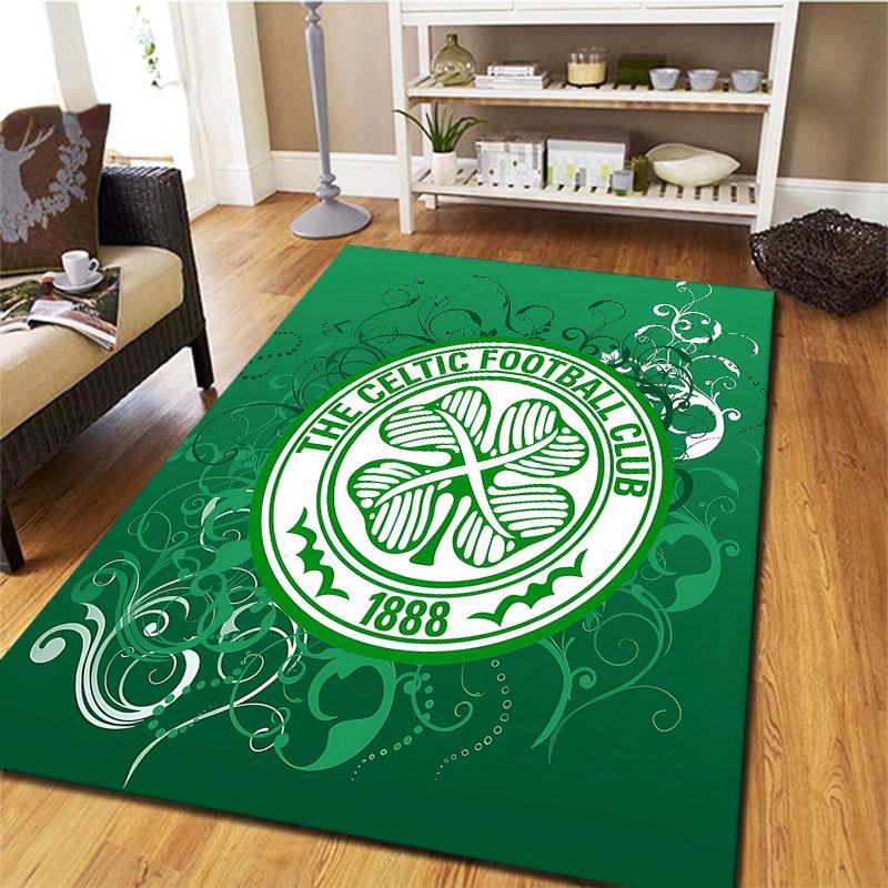 Celtic Football Club Carpet Rug for Living Room Bedroom Home Sofa Decoration,Kids play Non-slip Floor Mat