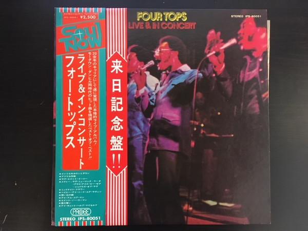 Виниловая пластинка FOUR TOPS Live In Concert IPS80051 PROBE 1974 Япония SoulFunk Б/у