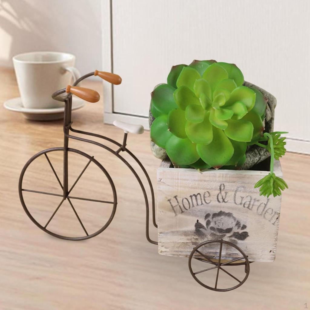 Flower Pot Planter Creative Ornament Bonsai Wooden Box for Yard Garden Indoor