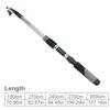 Telescopic Fishing Rods 1.8-4.5M High Carbon Steel Spinning Fishing Rods (For Travelling) Outdoor Bass Fishing Rods