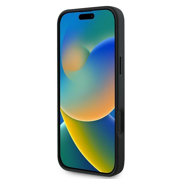 Guess Guhmp16Mpghsmmk Iphone 16 Plus 6.7 Czarny/Black Hardcase Grained Ring Magsafe