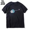 COOLMIND 100% Cotton Moon Print Men T Shirt Casual Summer Short Sleeve Men Tshirt Loose t-shirt Male Tee Shirts Mo0154