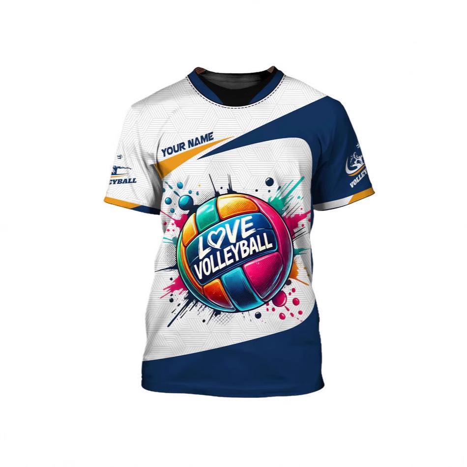 Летняя футболка с круглым вырезом, спортивная майка, новая цифровая 3D-печатная футболка с короткими рукавами