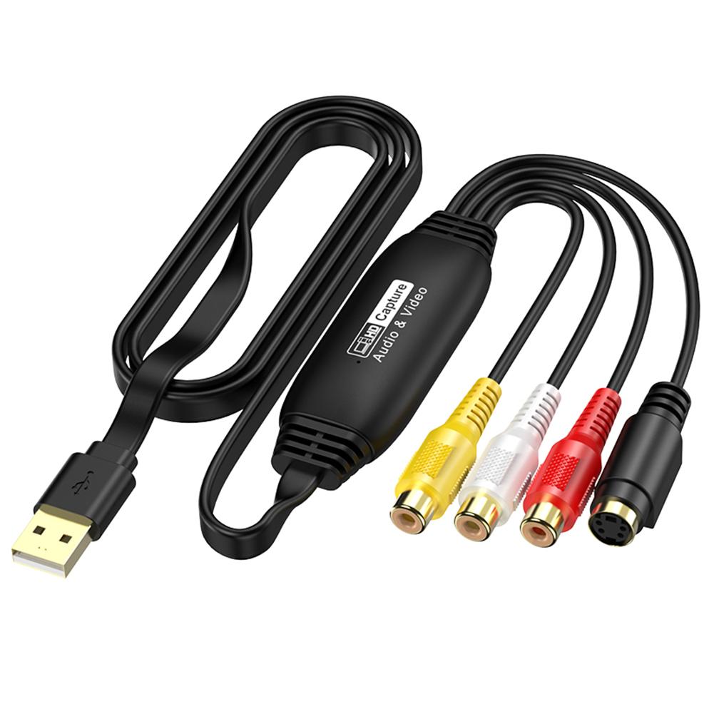 USB карта видеозахвата VHS VCR ТВ DVD USB в AV адаптер видеозахвата RCA в USB видеоконвертер для ПК