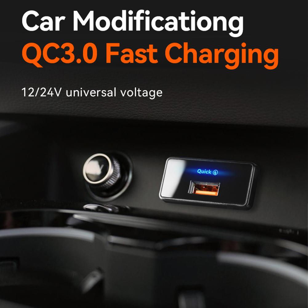Адаптер USB-розетки для автодома 18 Вт/30 В, 12 В-24 В, Type-C PD/USB, автомобильное зарядное устройство, розетка питания, панель-адаптер USB-зарядки для телефона для автодома, лодки, грузовика