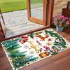 Christmas Printed Square Area Rug Soft Non Slip Floor Carpet For Bedroom Holiday Gift