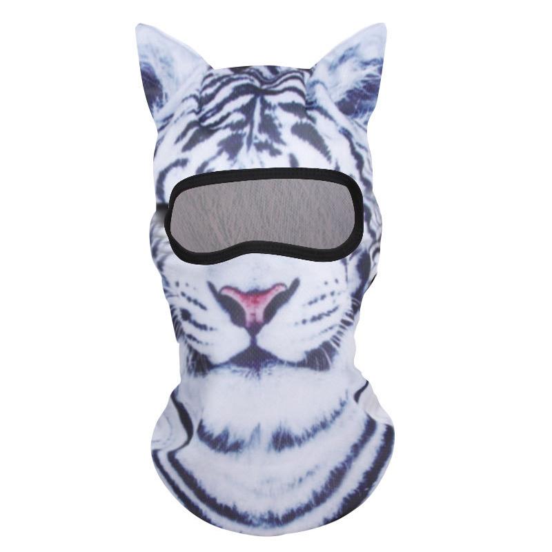 Маска Красной Шапочки для мужчин и женщин, смешная с ушками, милый 3D-узор, для активного отдыха, с животным принтом, для Хэллоуин-вечеринок