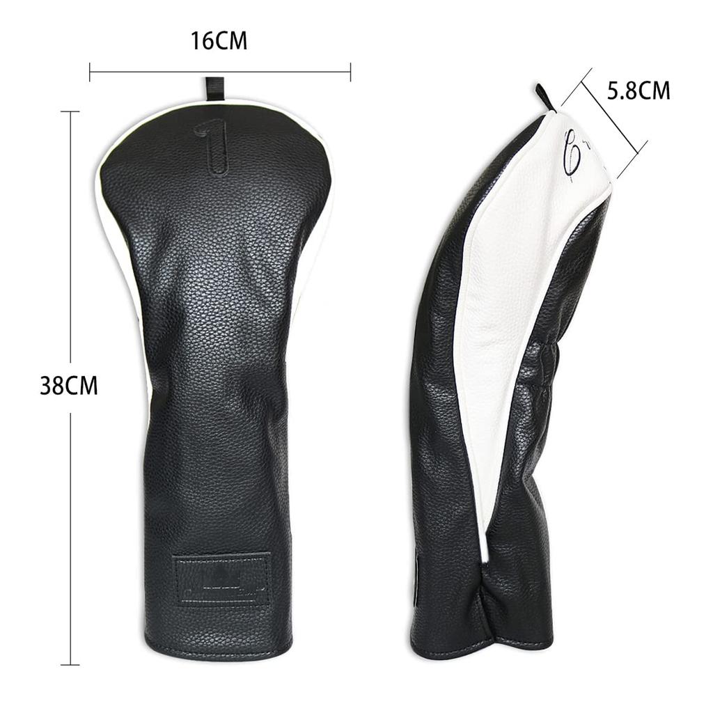 CRAFTSMAN Golf Wood Cover Head Cover Set of 4 for Fairway and Utilities Number Club Black (135X) Драйверы, Вудс, (с тегами) Чехлы, трехкомпонентные