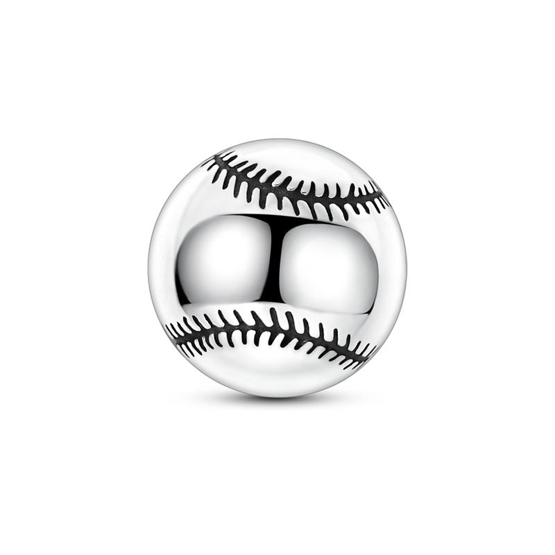 Original 925 Sterling Silver Charms Ball Sports Pendant Rugby Soccer Beads Fit Original Bracelets For Women Men DIY Jewelry Gift