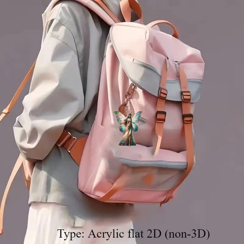 Новая акриловая плоская двухмерная подвеска в виде бабочки-феи, подвеска, сумка, подвеска, подвеска.