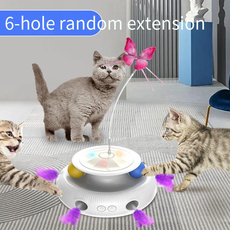3-в-1 Электрические игрушки для кошек Self Hi Дразнилка для кошек Автоматическая дразнилка для кошек Карусель для кошек Дразнилка для кошек Игрушки для кошек Интерактивные игрушки для кошек