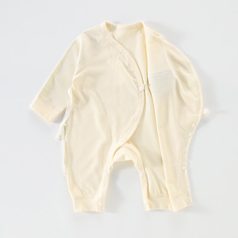 Весенний хлопковый ромпер для новорожденных - Боди с длинным рукавом для девочек
