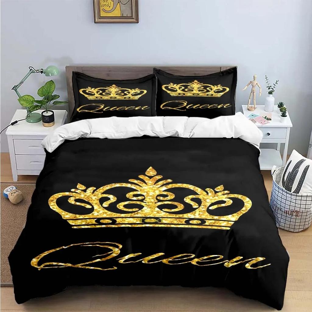 Модный Комплект Постельного Белья King Quen Single Twin Ful King-Размера Размеры Милые Животные Постельное Белье Взрослые Люди Десять Спальня Премиум Подарок