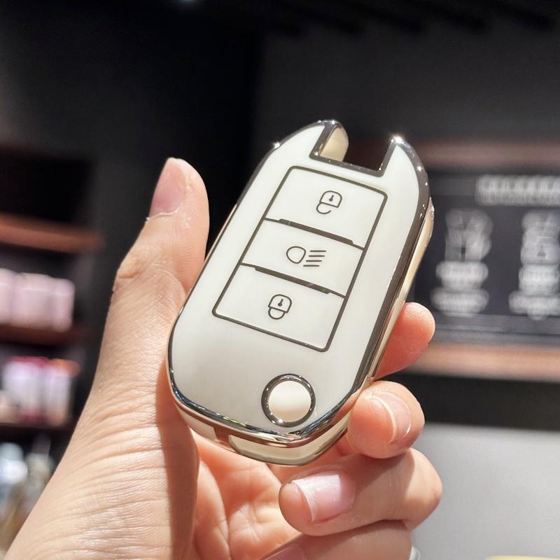 Чехол для автомобильного ключа, держатель для брелока Peugeot 208 308 408 508 2008 3008 4008 для Citroen C4 Cactus Picasso C4L C5 C5