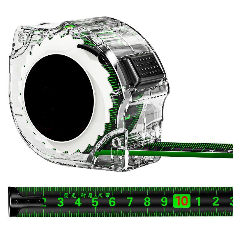 Самоблокирующаяся рулетка из флуоресцентной стали, высокоточная лазерная струйная кодовая линейка, измерительный инструмент, расширенная линейка