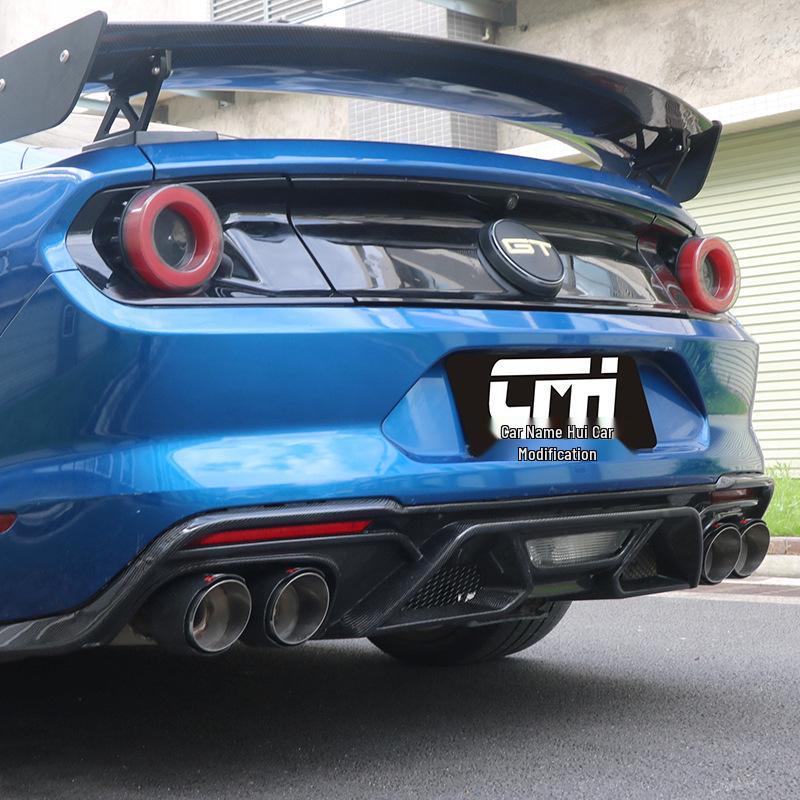 Carbon Fiber Rear Spoiler Lip for 2015-2022 Ford Mustang GT500 Body Kit