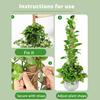 Moss Pole Kit Vertical Monstera Plant Support Coconut Fiber Support Pole Bendable Plant Stakes for Indoor Climbing Plants Home Gardening