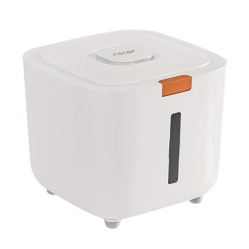 Герметичный контейнер для хранения продуктов - Влагонепроницаемый, Защищенный от вредителей, Легко нажимаемый дозатор с мерным стаканом, Не содержит БФА, Идеально подходит для риса, злаков, сахара