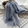 New Cotton-blend Scarf for Summer Scarf Jacquard Lace Short Beard Long Scarf Sun Shawl