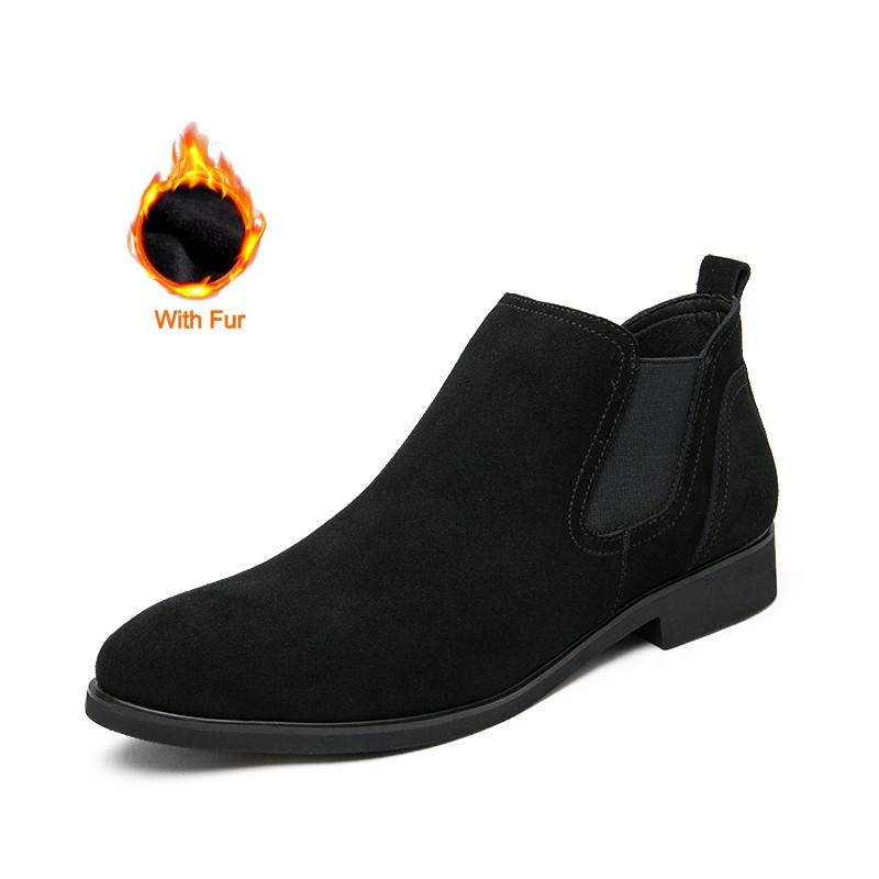 Новые зимние мужские ботинки челси, роскошные дизайнерские деловые мужские формальные ботильоны, ковбойские сапоги ручной работы для отдыха на открытом воздухе, мужские парадные ботинки